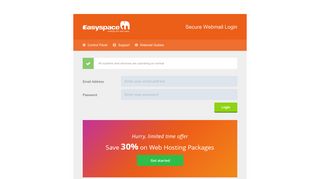 
                            5. Webmail login, access to your Easyspace webmail account