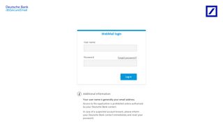 
                            6. WebMail login: Deutsche Bank dbSecureEmail