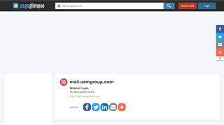 
                            3. Webmail Login | mail.uemgroup.com Reviews