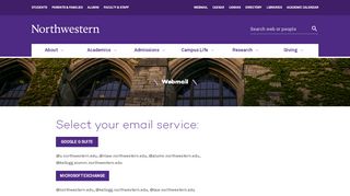 
                            4. Webmail : Northwestern University