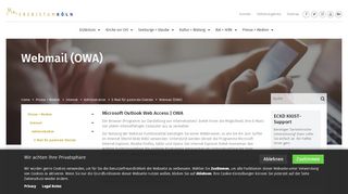 
                            5. Webmail (OWA) | Erzbistum Köln