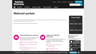 
                            9. Webmail portals | TalkTalk Business