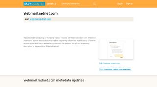 
                            6. Webmail Radnet (Webmail.radnet.com) - Outlook
