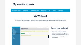 
                            4. Webmail :: Student Portal Maastricht University
