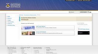 
                            1. Webmail : The University of Western Australia - …