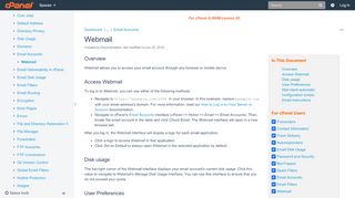 
                            7. Webmail - Version 82 Documentation - cPanel Documentation