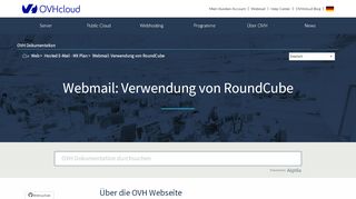 
                            7. Webmail: Verwendung von RoundCube | OVH Dokumentation