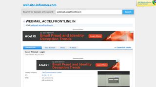 
                            7. webmail.accelfrontline.in at WI. Accel Webmail - Login