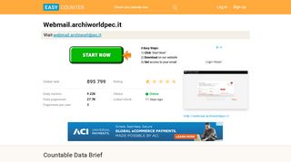 
                            3. Webmail.archiworldpec.it: WebmailPEC - Easy Counter
