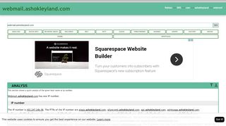 
                            7. Webmail.ashokleyland.com has one IP number. …