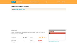 
                            7. Webmail.cadbull.com: FitnessTips - Easy Counter