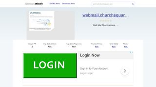 
                            7. Webmail.churchsquare.com website. Login to WebMail.