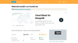 
                            6. Webmail.cmail01.mc-host24.de: Roundcube Webmail :: Welcome ...