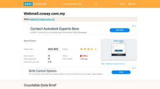 
                            3. Webmail.coway.com.my: WorldClient - Easy Counter