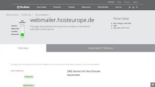 
                            7. webmailer.hosteurope.de - Domain - mcafee.com