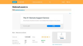 
                            5. Webmail.eunet.rs: Mail :: Welcome to EUnet - Easy Counter