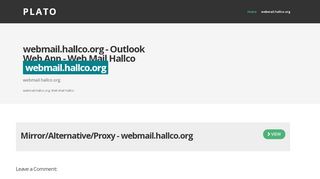 
                            8. webmail.hallco.org Outlook Web App