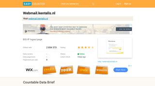 
                            3. Webmail.kentalis.nl: BIG-IP logout page - Easy Counter