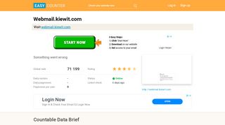 
                            6. Webmail.kiewit.com: Something went wrong - Easy Counter