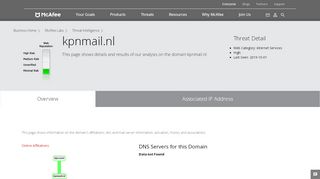 
                            3. webmail.kpnmail.nl - Domain - McAfee Labs Threat Center