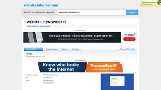 
                            2. webmail.kpnqwest.it at Website Informer. - Login. Visit Webmail ...