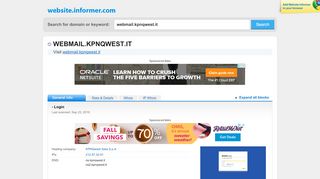 
                            4. webmail.kpnqwest.it at Website Informer. - Login. Visit ...