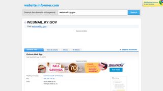 
                            4. webmail.ky.gov at WI. Outlook Web App - Website Informer