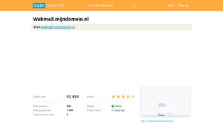 
                            2. Webmail.mijndomein.nl - Easy Counter: Count web pages hits ...