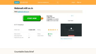 
                            3. Webmail.nttf.co.in: NTTF WebMail - Easy Counter