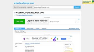 
                            8. webmail.perkinelmer.com at WI. Outlook Web App - Website Informer