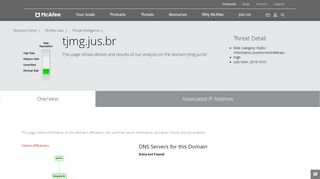 
                            8. webmail.tjmg.jus.br - Domain - McAfee Labs …