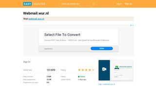 
                            3. Webmail.wur.nl: Sign In - Easy Counter