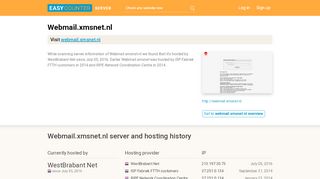 
                            6. Webmail.xmsnet.nl server and hosting history