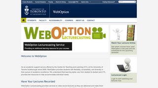 
                            8. WebOption - utsc.utoronto.ca