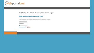 
                            7. WebPortal One-JEDEC Members