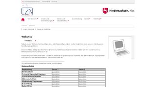 
                            2. Webshop | Logistik Zentrum Niedersachsen