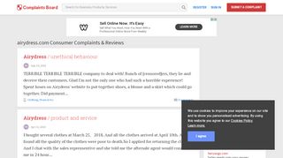 
                            7. Website airydress.com Complaints & Reviews
