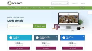 
                            11. Website hosting - Domain names - Website builder | One.com