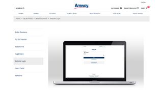 
                            3. Website Login | Amway of Australia