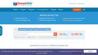
                            9. Website Security Test of racexpress.nl - immuniweb.com