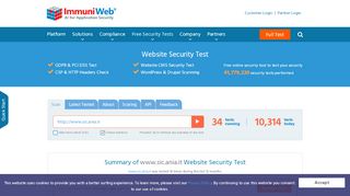 
                            6. Website Security Test of www.sic.ania.it