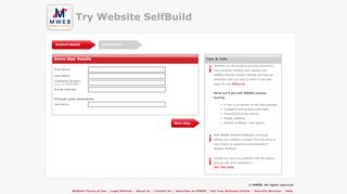 
                            3. Website SelfBuild Demo - MWEB Homepage