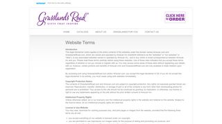 
                            3. Website Terms : Grasslands Road