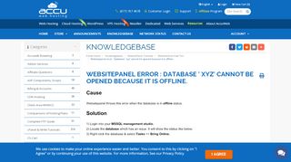 
                            6. Websitepanel error : Database ' xyz' cannot be opened ...