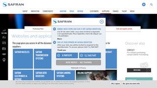 
                            2. Websites and applications | Safran