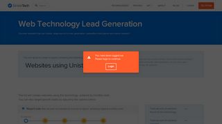 
                            2. Websites Using Unister (Web Technology) - Lead Generation ...