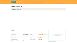 
                            9. Web.vboxx.nl: Login - Easy Counter