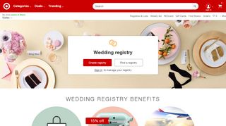 
                            4. Wedding Registry : Target