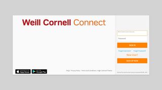 
                            9. Weill Cornell Connect - Login Page