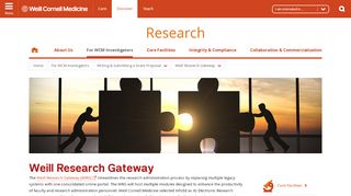 
                            5. Weill Research Gateway | Research | Weill Cornell Medicine